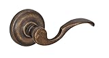 Fusion Hardware V-AD-A5-0-MDB Elite Collection Drop Tail Privacy Lever with Ketme Rose, Fullset/Pair