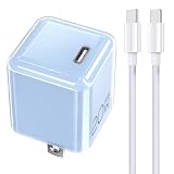 LOOF PD対応 20W ACアダプター ケーブル セット Type C USB C USBC 出力 アダプター スマホ 充電器 スマホ スマートフォン iPhone アンドロイド モバイル AC充電器 USB 電源アダプタ グローバル 海外 [シアーブルー]
