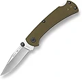 Buck Knives 112 スリム プロ TRX ロックバック ポケット ナイフ G10 ハンドル、サムスタッド、取り外し可能/リバーシブルディープキャリーポケットクリップ付き、3" S30V ブレード(グリーン)