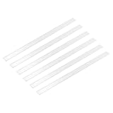 uxcell アルミフラットバー 6本セット 厚み1mm 幅20mm 長さ305mm アルミ平角棒 工業・建築向け金属平板 シルバー 切削 穴あけ 加工容易 DIY 補修 補強金具 止め金具 ホビー用