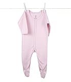 リトルジラフ ベビー肌着 ベーシックコレクション長袖足つきフーティ 6-9m (ピンク) lg1043-03 【正規代理店輸入】