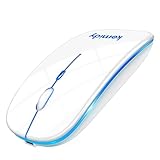 マウス 無線 【極薄型・静音・高感度】 ワイヤレスマウス Bluetooth5.3 静音 3DPIモード ブルートゥース 2.4GHz 節電モデル 7色ライト光学式 持ち運び便利 Type-C充電式 スリープモード 簡単接続 小型 高耐久性 パソコン オフィス ゲーム Mac/Windows/Surface/PC/Macbookに対応 (ホワイト)