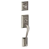 Schlage f58-add-621アンティーク調アンティークニッケルAddison Single円柱Handleset (外部側のみ)