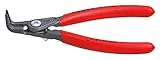 クニペックス KNIPEX 4941-A01 軸用精密スナップリングプライヤー 曲