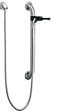 Delta Faucet RPW324HDF-LHD Single Function Hand Shower with Grab Bar and Elbow, Stainless by DELTA F