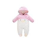 (ビメイゴー) Bmeigo ロンパース ベビー カバーオール ベビースーツ ボディスーツ フード付き 春秋冬 防寒着 子供服 キッズ 女の子 男の子 満月 出産祝い -10G16