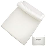 【カバーのみ】 popomi プレイマットカバー イブルカバー 赤ちゃんマットカバー お昼寝マット 厚手 綿100％ 洗える 通気性 吸水性 プレイマットの汚れ防止 厚さ4cmのプレイマットに対応 収納バッグ付き (ホワイト, 180×200㎝)