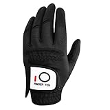 メンズ ゴルフ グローブ 全天候型 左手用 手袋 ゴルフぐろーぶ 滑り止め 耐久 WeatherSof 23 24 25 26 27 ブラックBlack 1枚(23, ブラック-1個)