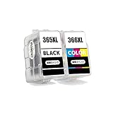 【SEASKY】 BC-365XL BC-366XL 顔料 4色セット (BC-365XL×1 BC-366XL×1) 大容量 キヤノンプリンター用 詰め替えインク ISO9001認証工場 (BC-365 BC-366 BC-365XL BC-366XL BC-365BK BC-366CL)