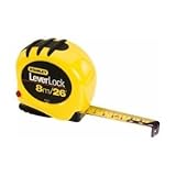 Stanley 30-824 8m/26 x 1-Inch LeverLock Tape Rule (cm Graduation) by Stanley