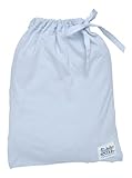 Under the Nile Fitted Crib Sheet With Bag - Ice Blue by Under The Nile [並行輸入品]