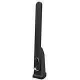 1byone ラジオアンテナ AM/FM 室内用 多方向受信 内蔵ブースター付き 70KM受信範囲 AC電源で動作