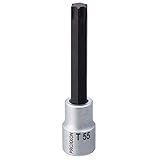 プロクソン(PROXXON) トルクスビットソケット 1/2" ロング(100mm) T55 No.83498