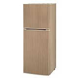 simplus 冷蔵庫 2ドア 140L 冷凍冷蔵庫 家庭用 冷凍庫 一人暮らし オフィス 右開き 新生活 マット加工 SP-140LD2 温度調整可 シンプラス (2ドア/140L, ウッド)