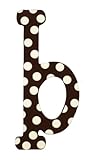 My Baby Sam Polka Dot Letter b, Brown/White by My Baby Sam