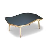 座卓 VORONOI 120cm 変型 120cm 奥行80cm 高さ39.5cm デコラ グレー アッシュ ヒーターなし 座卓 ちゃぶ台 洋室 和室に合う 座卓 北欧風ジャパニーズデザイン リビングテーブル 和ジャパニーズモダン ローテー