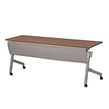 TOKIO NTTホールディングテーブル 棚無 パネル付 W1800×D600×H720mm NTT-1860PN ダークウッド