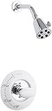 KOHLER K-T132-9B-CP Antique Rite-Temp Pressure-Balancing Shower Faucet Trim with Oval Handle, Requir
