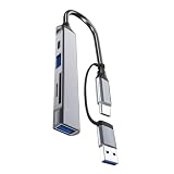 USB C ハブ 5 In 1 USB C/USB アダプタドッキングステーション USB ポート USB C ポートメモリカード USB C アダプタラップトップドック