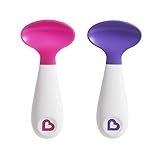 ベビー用品 スクーパースプーン 2色セット スクーパー スプーン 大きなスプーンのボウルはより多くの食べ物をすくう事ができる 赤ちゃん用品 子ども用品 mun-scooperspoon (ピンク+パー