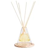 【ダブルレイヤーガラスの浮遊感が美しい】 リードディフューザー シトラスウッディ ルームフレグランス 100ml 天然精油配合 ガラス フラワーベース 花瓶 CitrusWoody