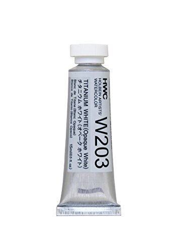 ホルベイン 透明水彩絵具 チタニウムホワイトオペーク W203 15ml(5号)