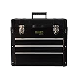 ミナトワークス 4段 ツールボックス TB-40 (マットブラック) 引き出し付き ベアリング付きレール