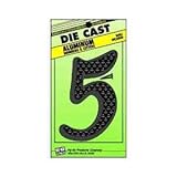 hy-ko prod co dc-5/5 4-1/2", Black, Aluminum Die Cast Number 5 [並行輸入品]