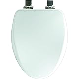 Bemis 19170NISL 000 Slow Close Elongated Closed Front Toilet Seat, White by Bemis