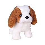 あかちゃんトイプードル 電動ペット犬 動くぬいぐるみ おもちゃ動くぬいぐるみ ギフト おもちゃ 犬 歩く 鳴く 可愛い おもちゃ わんちゃん 子供へプレゼント 出産・入園・誕生日・ハロウィーン・クリスマス・新年 ぬいぐるみ（バッテリーなし） (コーギー)