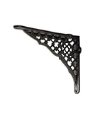 【棚受け/シェルフ/アイアンブラケット（ブラウン）２個セット】 POSHLIVING PO-62282