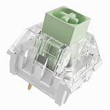 Kailh Box Jade Clickyキーボードスイッチ、3ピン50gf プレルーブ 防塵防水 RGB SMD キースイッチ、3Dプリントおよびメカニカルゲーミングキーボード用（Box Jade、45個）