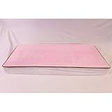 Bacati - Velor Pink/White/Chocolate Plush Changing Pad Cover by Bacati
