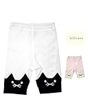 【子供服】 kids zoo (キッズズー) パターンメッシュ裾ねこ切替6分丈レギンス 70cm～95cm W45120