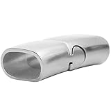 マグネットクラスプ サージカルステンレス 1個 留め具 シルバー ハンドメイド アクセサリーパーツ (シルバー・小)