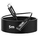 TOMSING usb c 延長ケーブル 5m【PD240W/5A急速充電・20Gbps高速転送・4K@60Hz映像出力】タイプc 延長コード オスからメス変換 Type C スマートフォン/タブレット/ゲーム機/ノートパソコンのタイプｃ機種に対応 （ブラック，5m（20Gbps+240W））