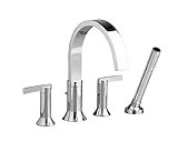 American Standard 7430.901.002 Berwick 2 Lever Handle Deck Mount Tub Filler With Personal Shower, Po