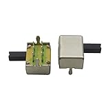 Goliton® 50X　SK-22D07（2P2T）トグルスイッチ　スライドスイッチ　ハンドル　シルバー