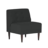 arne ソファ 一人掛け アームレス 日本製 完成品 Lunch 3×3 モダン ダークブラウン脚 グレー