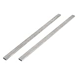 uxcell 旋盤HSSツールビット 3mm x 8mm x 200mm 機械彫刻 ビット カッター2個入り
