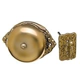Victorian Syle Mechanical Twist Door Bell Antique Reproduction Ornate Solid Brass Doorbell by Carlon