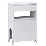 クロシオ ペットハウス FAX台 鏡面ホワイト 幅30奥行52高さ80cm 室内用 犬小屋