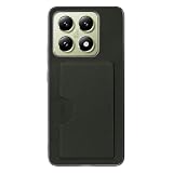 LOOF SKIN SLIM-SLOT レザー カード収納 スマホケース for Xiaomi 14T 用 ケース カバー 背面 ストラップホール カードポケット シンプル 耐衝撃 薄型 軽量 leather [ミストグリーン]