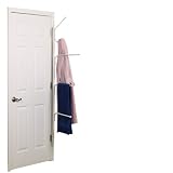 Household Essentials h12101ヒンジIt ClutterbusterタオルバーとフックValet | 3タオルバーとフックAll - in - One |ホワイト