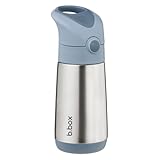 b.box(ビーボックス) ストロー付断熱ドリンクボトル 保冷 保温 ワンプッシュ式 上段食洗機OK 【b.box正規品】 【ステンレスボトル】