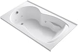 Kohler K-1194-L-0 Synchrony 6Ft Whirlpool with Left-Hand Drain and Tiling Flange, White [並行輸入品]