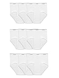 Fruit Of The Loom メンズ 9 枚組 ホワイトブリーフ カラー: ホワイト