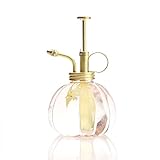 Purism Style-ガラス＆真鍮の噴霧器 ピンクの色のガラスのボトル＆真ちゅうスプレー