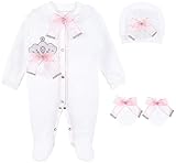 Lilax Baby Girl JewelsクラウンLayette 3ピースギフトセット カラー: ピンク