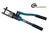 CGOLDENWALL 16~300mm²手動油圧ハイドロプライヤー ケーブル銅アルミ端子の圧着に ダイス11種付油圧圧着工具 【一年安心保証】